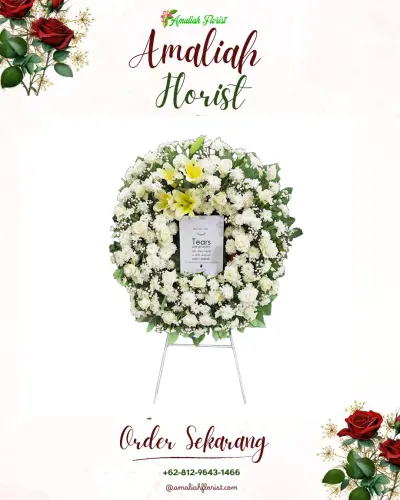 Krans Bunga Duka Cita di Sumberharjo
